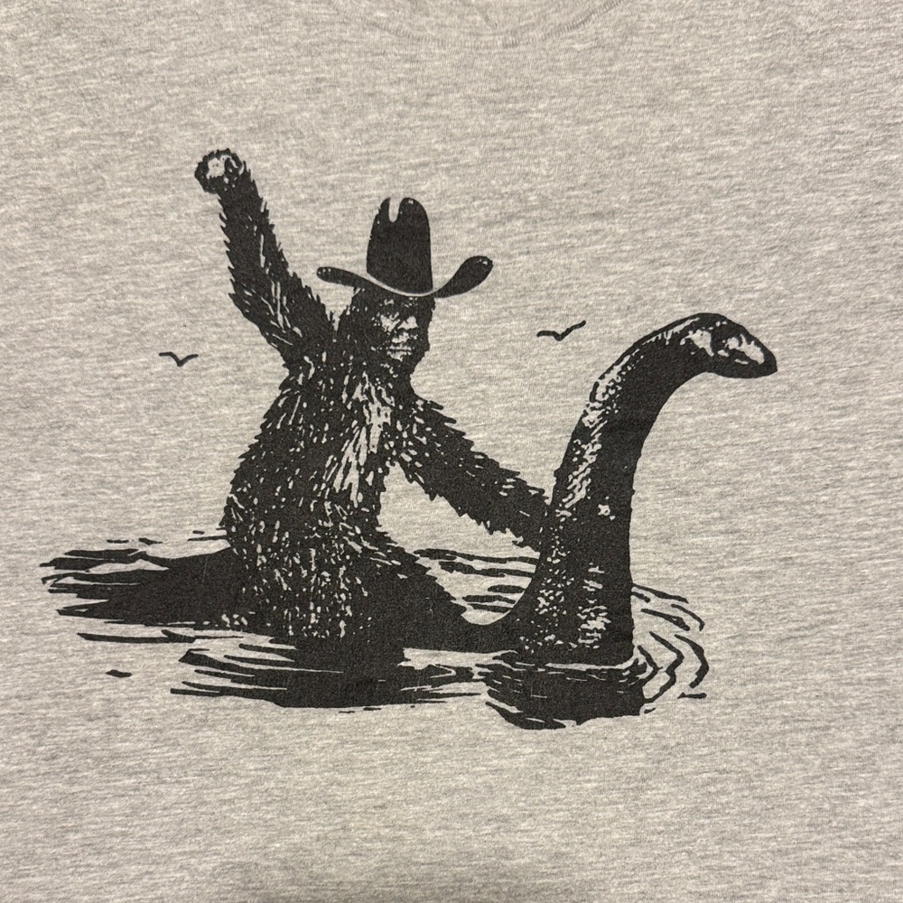 Next Level Apparel Gray Graphic Tee